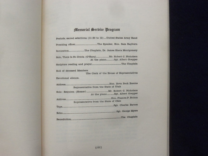 1950 ANDREW LAWRENCE MEMORIAL ADDRES HARDCOVER BOOK - K 206