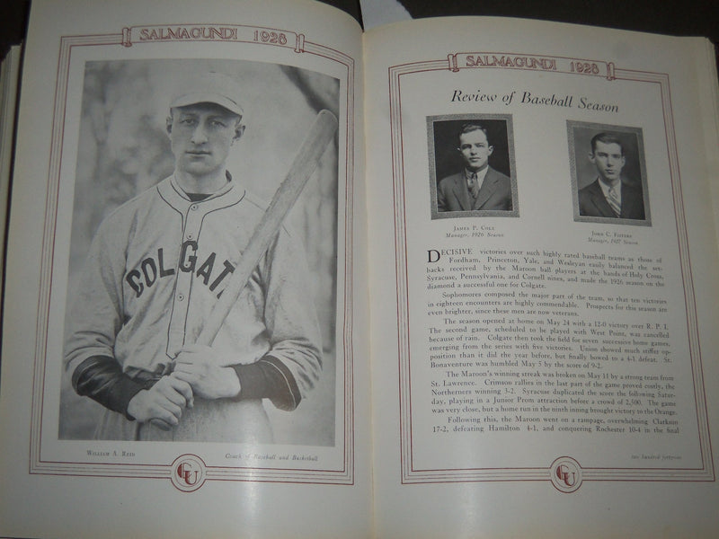 1928 SALMAGUNDI COLGATE UNIVERSITY YEARBOOK - HAMILTON NEW YORK - YB 1207