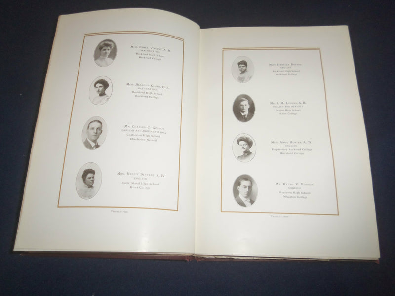 1910 THE ANNUAL ROCKFORD HIGH SCHOOL YEARBOOK - ROCKFORD, ILLINOIS - YB 2589