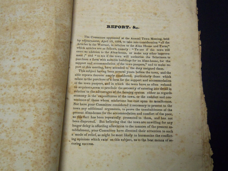 1833 MARCH 25 PORTSMOUTH ALMS HOUSE SCHOOL COMMITTEE REPORT - K 2036