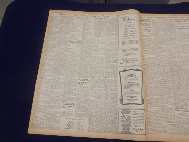 1920 JULY 4 NEW YORK TIMES - CONVENTION ADJOURNS TO 10 A.M. MONDAY - NT 9320