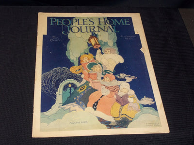 1927 DECEMBER PEOPLE'S HOME JOURNAL MAGAZINE NICE ILLUSTRATED COVER ART - E 2788