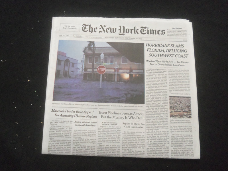 2022 SEPTEMBER 29 NEW YORK TIMES - AARON JUDGE HITS HIS 61ST HOME RUN OF SEASON