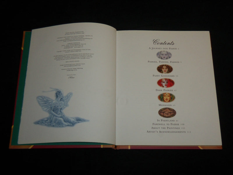 2005 FAERIES AND OTHER FANTASTICAL FOLK HARDCOVER BOOK BY MAXINE GADD - KD 6859