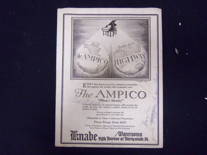 1922 MAY ART REVIEW MAGAZINE- CARMENCHITA PAINTING COVER - ST 3238