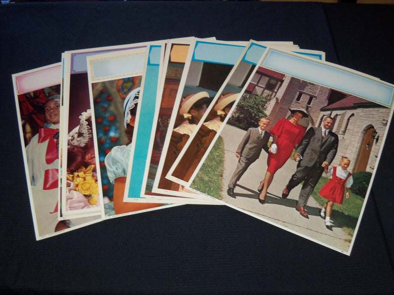 1964 THE GEORGE WASHINGTON VARNISHED HANGERS CALENDAR SAMPLE SHEETS BOOK - C 16