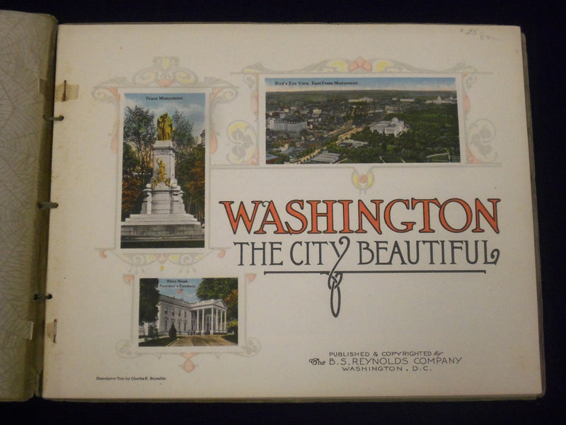1900'S WASHINGTON THE NATION'S CAPITAL CITY BEAUTIFUL VIEW BOOK - J 1871