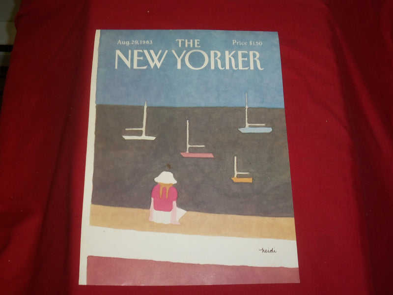 1983 AUGUST 29 NEW YORKER MAGAZINE FRONT COVER ONLY - GREAT ART FOR FRAMING