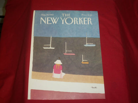 1983 AUGUST 29 NEW YORKER MAGAZINE FRONT COVER ONLY - GREAT ART FOR FRAMING