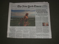 2017 OCTOBER 25 NEW YORK TIMES - JEFF FLAKE DENOUNCES 'RECKLESS' DONALD TRUMP