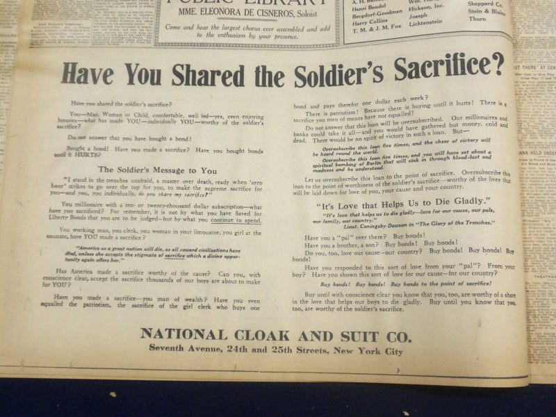 1918 MAY 2 NEW YORK TIMES - AMERICANS WIN FIGHT ON AMIENS FRONT - NT 8169