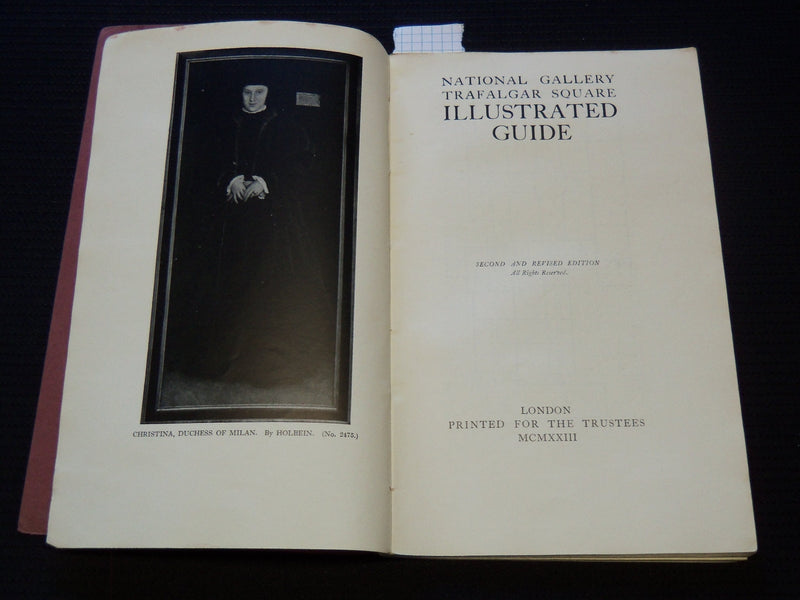 1923-1924 NATIONAL GALLERY ILLUSTRATED GUIDE BOOKS LOT OF 2 - J 8036