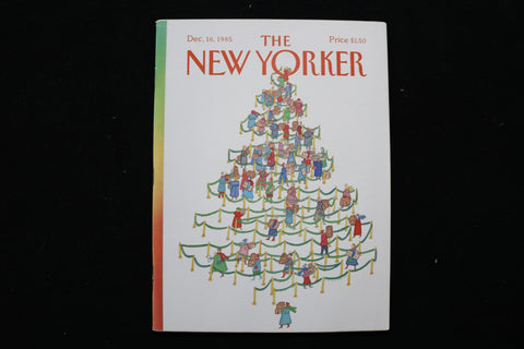 1985 DECEMBER 16 NEW YORKER MAGAZINE - GREAT ILLUSTRATED COVER - NY 3245