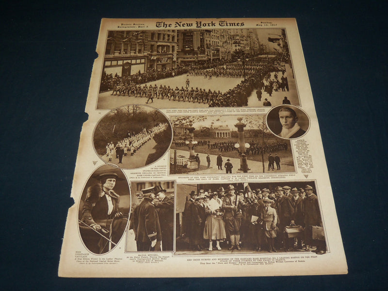 1917 MAY 13 NEW YORK TIMES ROTO PICTURE SECTION - WILSON & CABINET - NT 8986