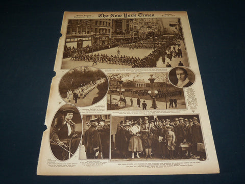 1917 MAY 13 NEW YORK TIMES ROTO PICTURE SECTION - WILSON & CABINET - NT 8986