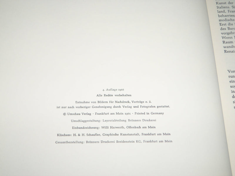 1966 BAUKUNST DES BAROCK IN EUROPA BOOK - GERMAN - GREAT PHOTOS - KD 5245