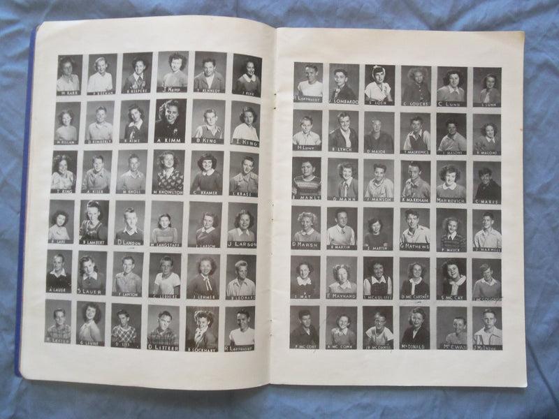 1947 LINDY LORE LINDBERGH JUNIOR HIGH SCHOOL YEARBOOK - LONG BEACH, CA - YB 3380