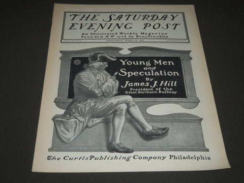 1901 AUGUST 10 THE SATURDAY EVENING POST MAGAZINE - ILLUSTRATED COVER - SP 544