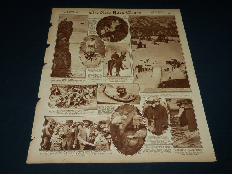 1923 JULY 8 NEW YORK TIMES PICTURE SECTION NO. 4 & 5 - ROCKEFELLER - NT 8895