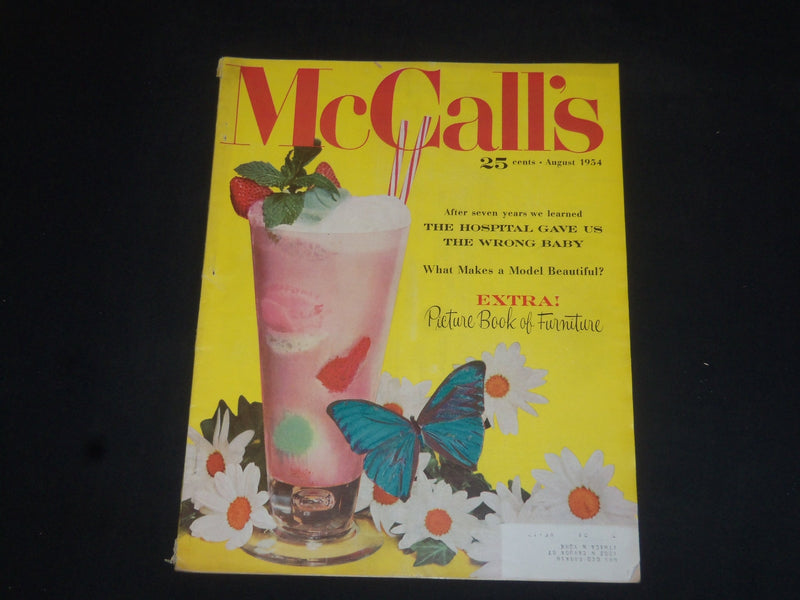 1954 AUGUST MCCALL'S MAGAZINE - NICE COVER, STORIES & ADS - SP 6887