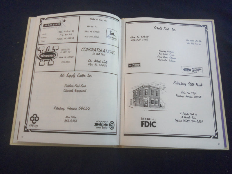 1990 PIRATEER PETERSBURG HIGH SCHOOL YEARBOOK - PETERSBURG, NEBRASKA - YB 2840