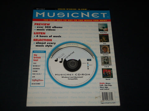 1995 MUSIC NET CD-ROM - VOLUME 1 ISSUE 2 - PREVIEWS - BRITISH BEAT - RC 1322