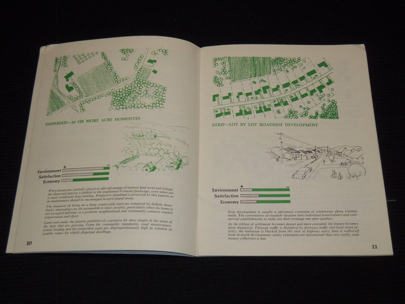 1973 PEOPLE ON THE LAND - SETTLEMENT PATTERNS FOR VERMONT BOOK - J 7377