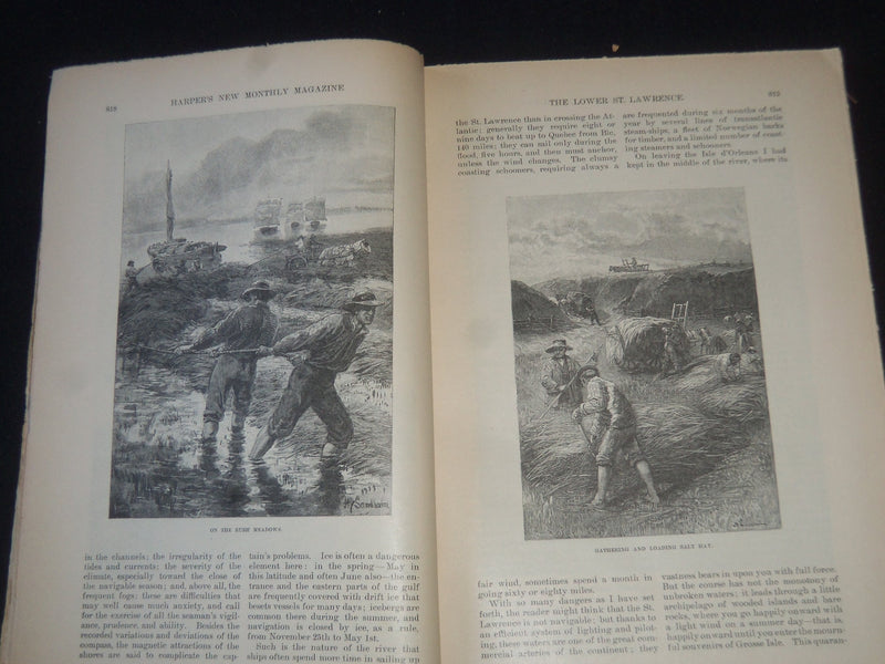 1888 HARPER'S MONTHLY MAGAZINE LOT 11 ISSUES- NICE ILLUSTRATIONS & ADS - WR 1418