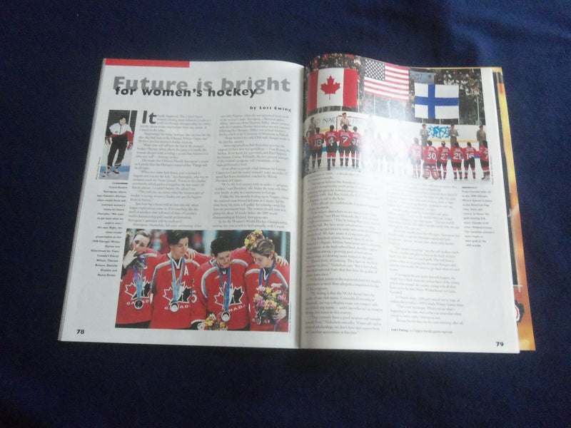 1998-1999 ANNUAL CANADIAN HOCKEY MAGAZINE - ROB BLAKE COVER - F 253I