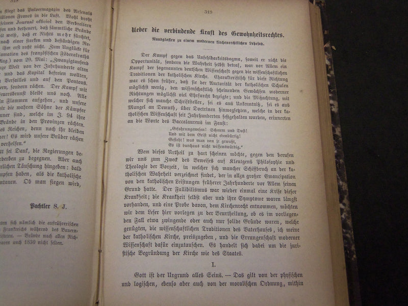 1871-1912 STIMMEN AUS MARIA-LAACH KATHOLISCHE GERMAN VOLUME LOT OF 23 - KD 38