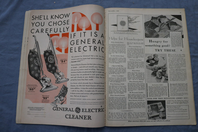 1929 NOVEMBER THE MODERN PRISCILLA MAGAZINE - CAN GOOD FOOD BE RUINED - SP 4783F