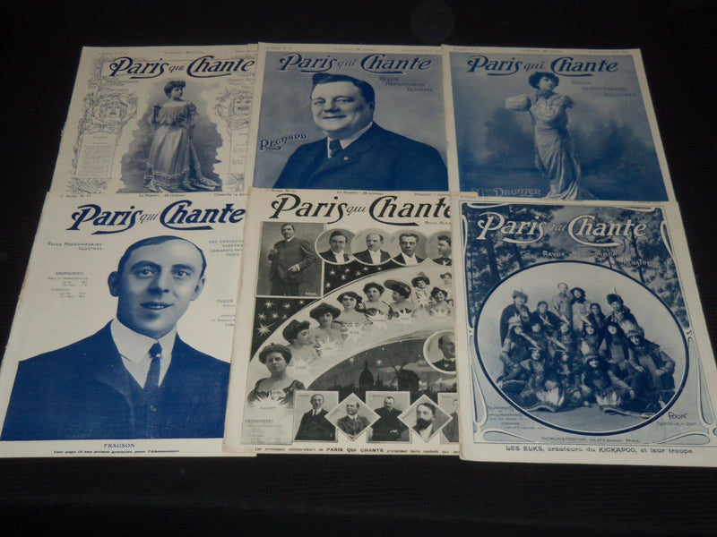 1904 PARIS QUI CHANTE REVUE ILLUSTREE MAGAZINE LOT OF 26 ISSUES - O 3442C
