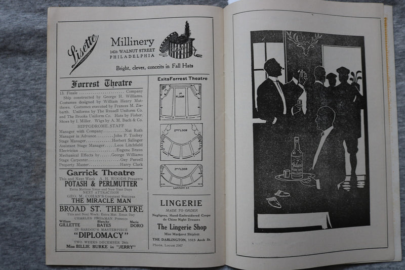 1914 PLAYS AND PLAYERS THEATRE PROGRAM MAGAZINE -MISS BILLIE BURKE COVER- K 2720
