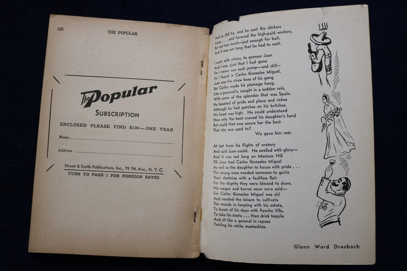 1937 MARCH THE POPULAR - BEST MODERN FICTION - SOFTCOVER BOOK - K 1600