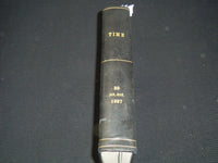 1937 JAN-MAR TIME MAGAZINE BOUND VOLUME - GREAT COVERS - NICE ADS - KD 3806N