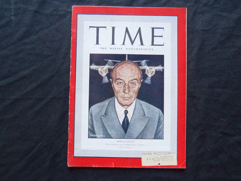 1942 FEBRUARY 9 TIME MAGAZINE - ARMY'S ROBERT A. LOVETT - T 800