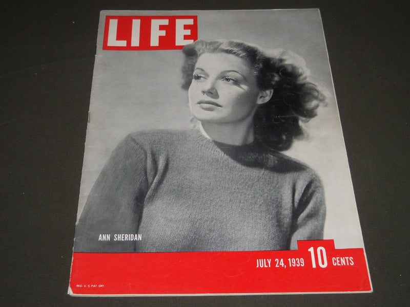 1939 JULY 24 LIFE MAGAZINE - ANN SHERIDAN COVER - L 140