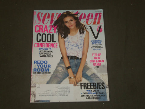 2015 FEBRUARY SEVENTEEN MAGAZINE - VICTORIA JUSTICE COVER - B 1765