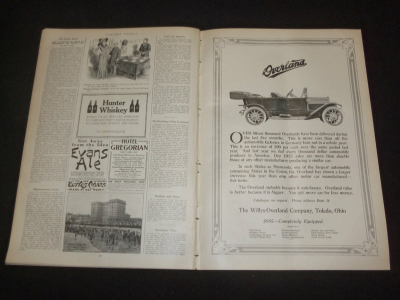 1913 FEBRUARY 22 HARPER'S WEEKLY MAGAZINE - WILLIAMS JENNINGS BRYAN - ST 6378