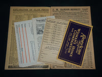 1924 J. M. HANSON BENNETT NEWSPAPER WHOLESALE PRICE CATALOGUE - J 6762