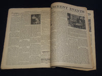 1930-1931 CURRENT EVENTS BOUND NEWSPAPER- BOBBY JONES- 28 ISSUES - NP 2151B