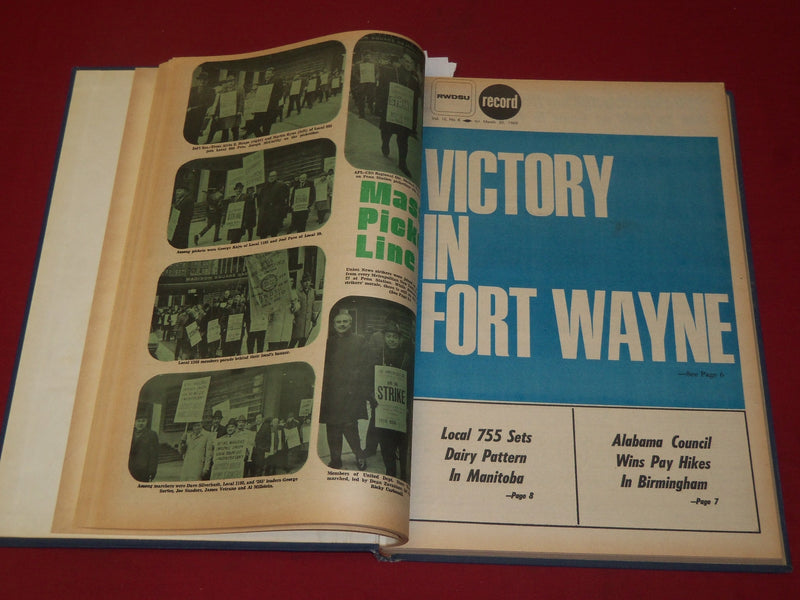 1969 RWDSU RECORD NEWSPAPER BOUND VOLUME NO. 16 - RETAIL - WHOLESALE - R 15D