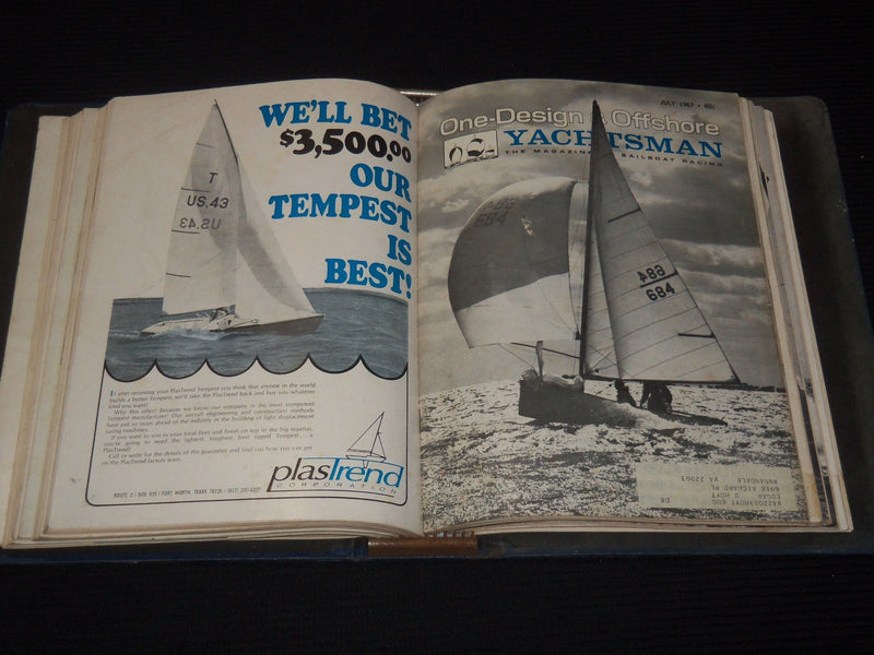 1967 ONE-DESIGN & OFFSHORE YACHTSMAN MAGAZINE BINDER - COMPLETE YEAR - KD 5403I