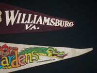 1960'S-1970'S WILLIAMSBURG VIRGINIA WALL PENNANTS LOT OF 2