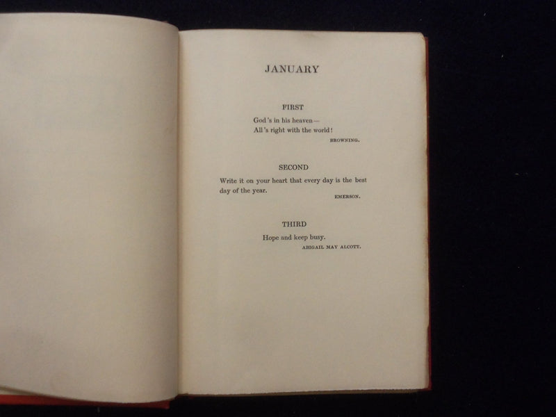 1907 CATCH WORDS OF CHEER HARDCOVER BOOK BY SARA HUBBARD - KD 8473