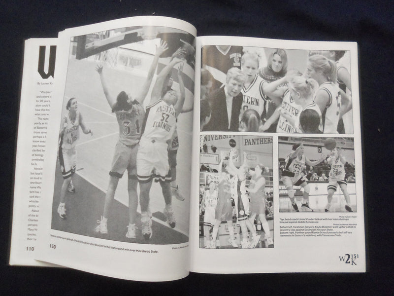 2000-2001 WARBLER EASTERN ILLINOIS STATE COLLEGE YEARBOOK-CHARLESTON, IL-YB 3319