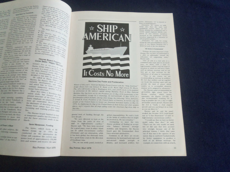 1976 MAY SEA POWER MAGAZINE - A NAUTICAL BICENTENNIAL- ST 7041