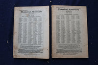 1919-1920 CHEMICAL ABSTRACTS SEMI-WEEKLY MAGAZINE - LOT OF 7 - O 3493
