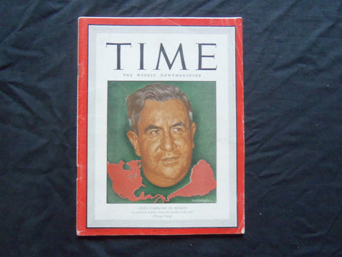 1943 APRIL 19 TIME MAGAZINE - AVILA CAMACHO OF MEXICO - T 860