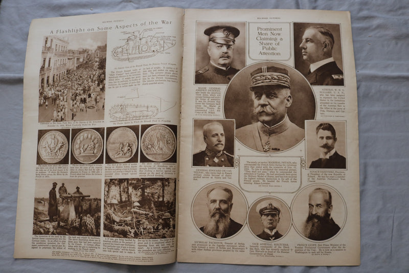 1918 DEC 5 MID-WEEK PICTORIAL MAGAZINE SECTION - ARMISTICE IS SIGNED - NP 9243